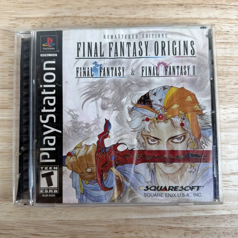 Final Fantasy Origins (PlayStation 1 PS1, 2003) Black Label CIB Complete